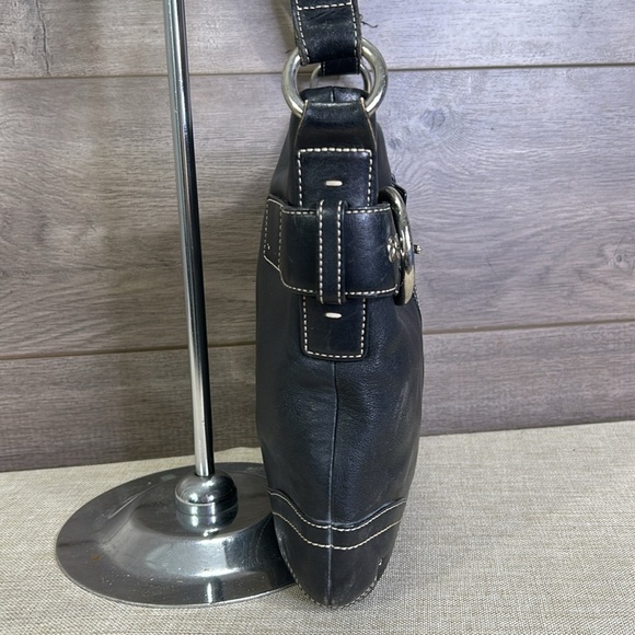 Coach Hobo 1452 Convertible Black Leather Cross Body Bag - Picture 5 of 14